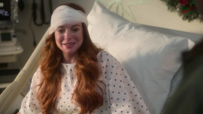 Lindsay Lohan as Sierra in Falling for Christmas 