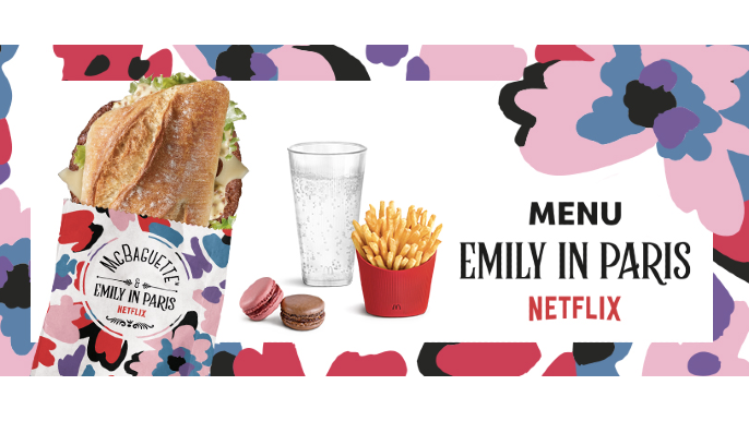 Emily in Paris Season 3 McDonald's McBaguette