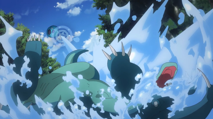 One of the slimes in My Isekai Life Episode 4