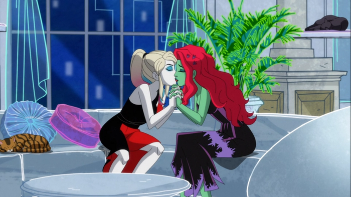 Animated Harley Quinn and Poison Ivy