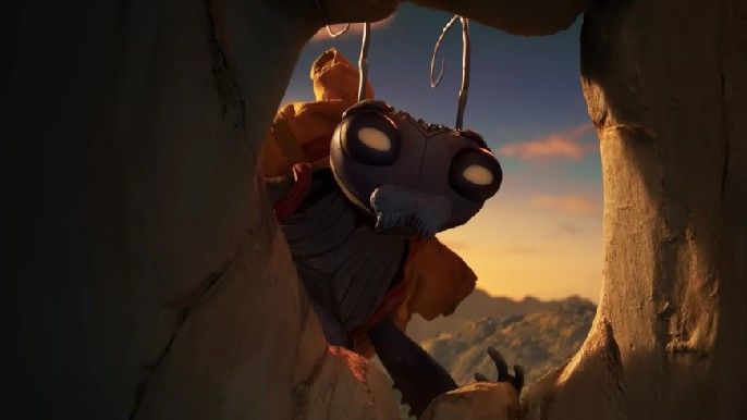 Guillermo del toro's Pinocchio Sebastian J. Cricket voiced by Ewan McGregor