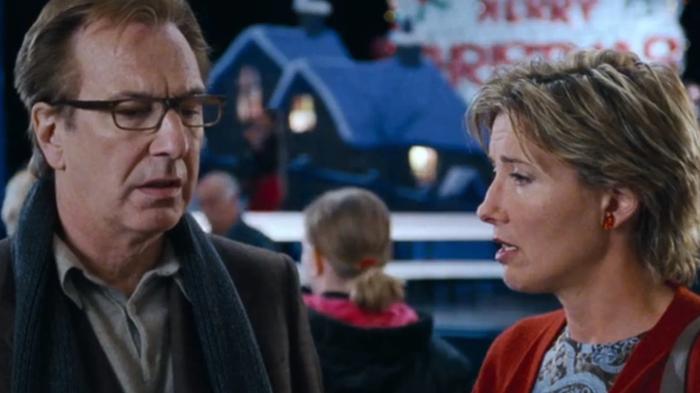 Emma Thompson with Alan Rickman in Love Actually 
