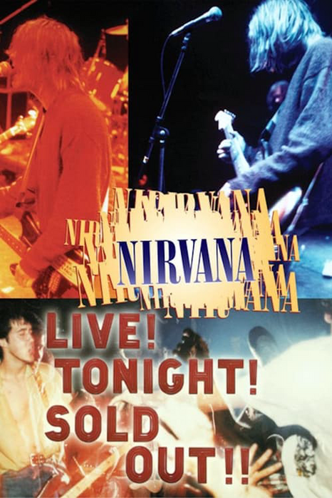 Nirvana: gyvai!  Šį vakarą!  Išparduota!!  plakatas