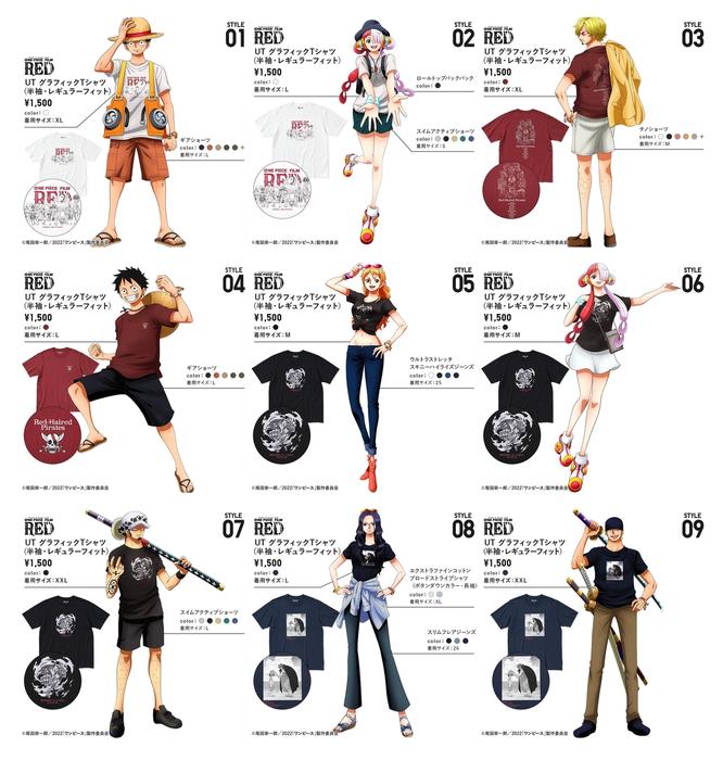 uniqlo one piece red character art