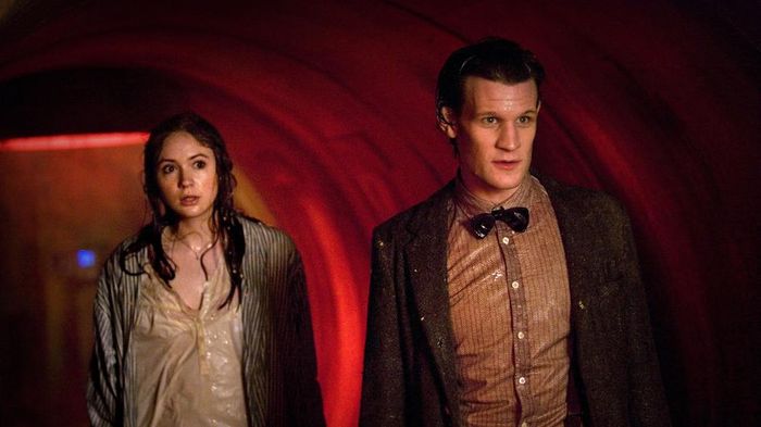 Matt Smith as the Eleventh Doctor and Karen Gillan as Amy Pond 