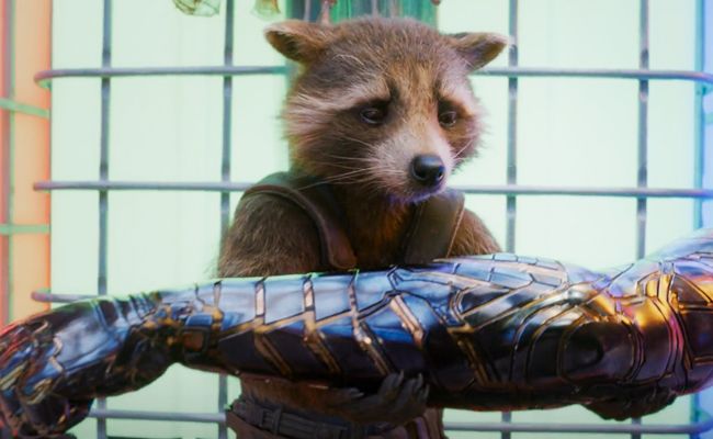 The Guardians of The Galaxy Holiday Special Easter Egg: Rocket's Gift, Bucky's Arm!