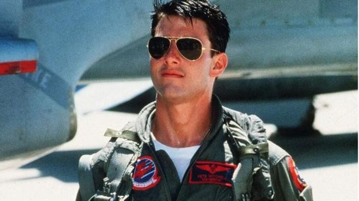 Tom Cruise as Maverick in the 1986 Top Gun movie
