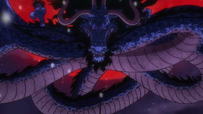 Kaido's dragon form in One Piece Chapter 1,044