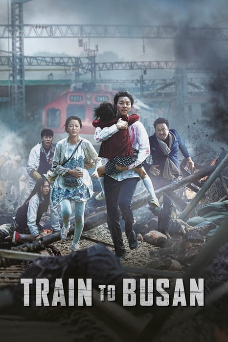 Traukinio į Busaną plakatas