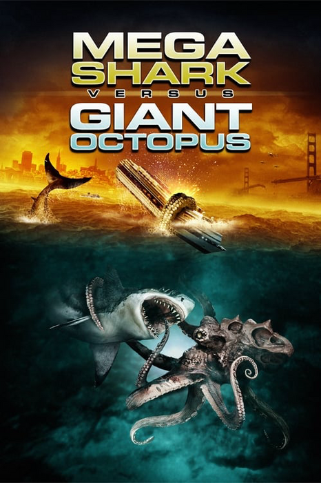 Plakatas Mega Shark vs Giant Octopus