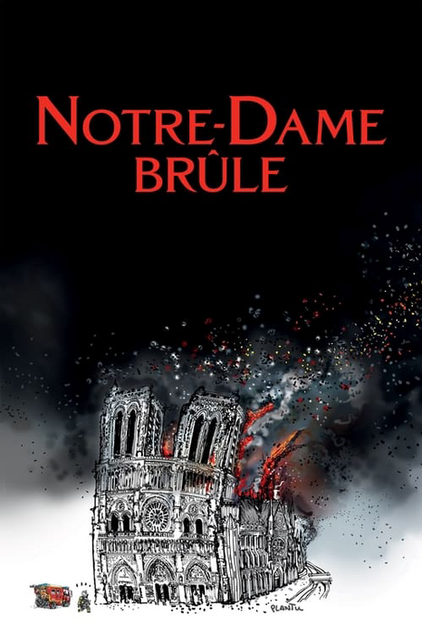 Notre-Dame on Fire-Plakat