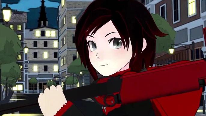 ruby rose from RWBY Justice League Crossover Film 2023