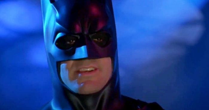 Batman & Robin Star George Clooney Throws Shade at Bat Nipples in New Ad