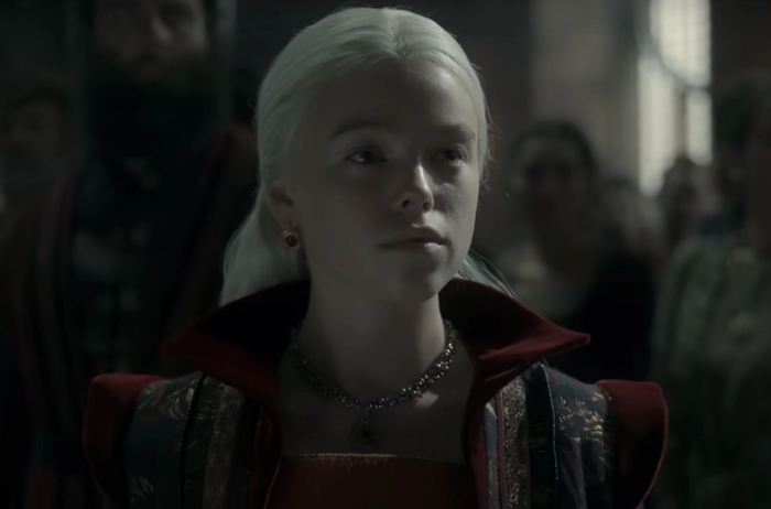 Milly Alcock as Young Rhaenyra Targaryen
