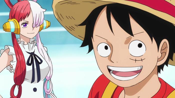 Is One Piece Film Red Canon Uta and Luffy