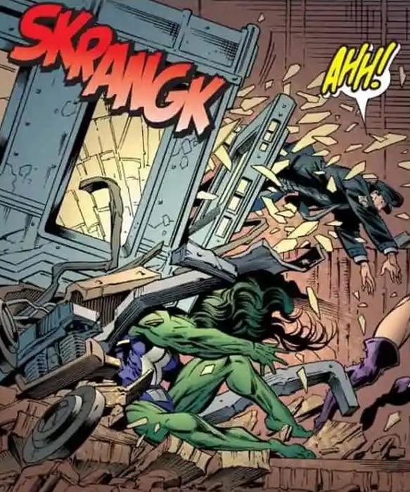 She-Hulk has been known to survive impacts and falls without a scratch.