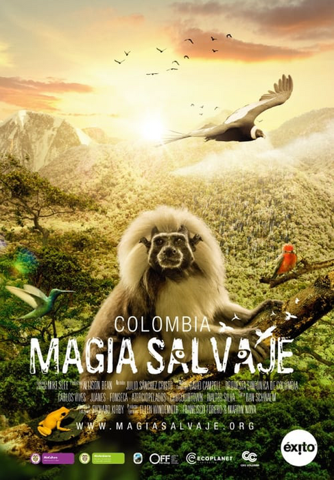 Kolumbija: laukinės magijos plakatas