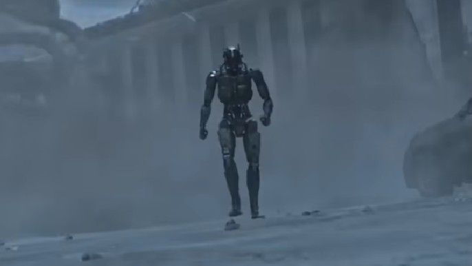 Alien robot in Warriors of Future