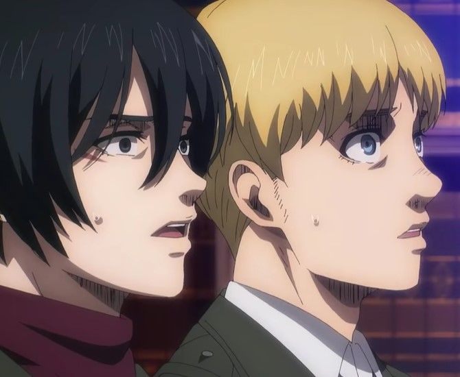 Mikasa and Armin visit Darius Zackly Attack on Titan Season 4
