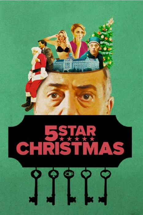 5 žvaigždučių kalėdinis plakatas