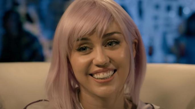 Black Mirror Season 5 Episode 3 Miley Cyrus as Ashley O in an interview