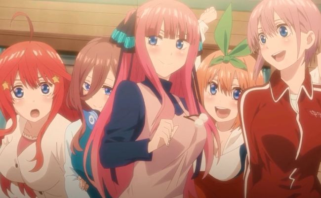 the quintessential quintuplets movie release usa nakano sisters