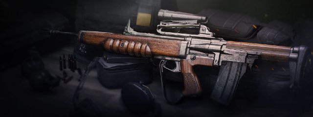 EM2 Assault Rifle On Dark Background