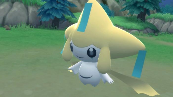 Legendary Pokémon Jirachi in Pokémon Brilliant Diamond and Shining Pearl.