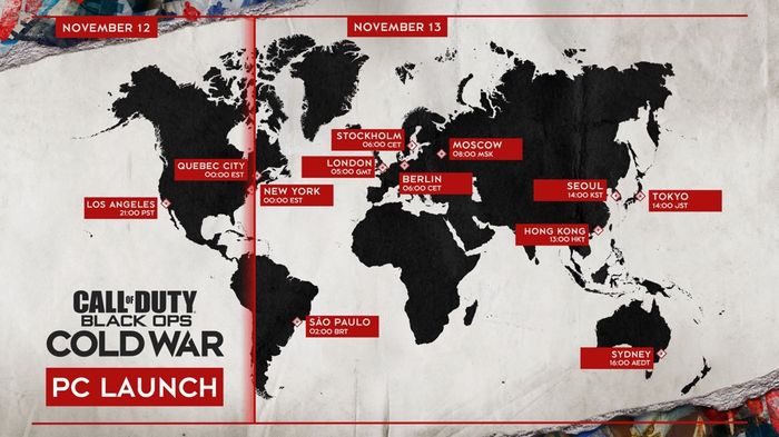 Black Ops Cold War PC Launch Times