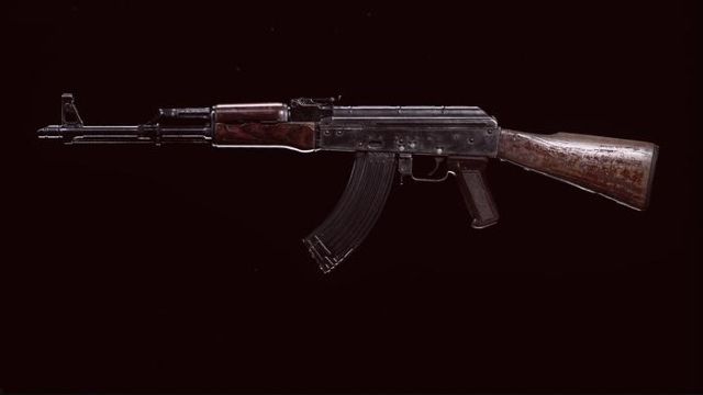Image showing AK-47 on black background