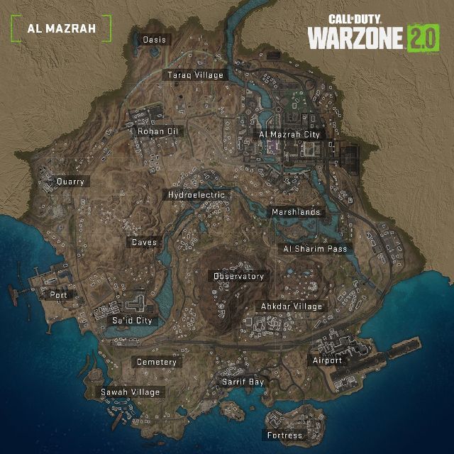 Image showing Warzone 2 Al Mazrah map