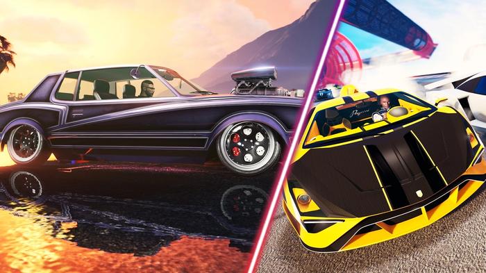 Some customised cars in GTA 5.