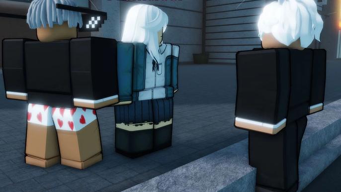 Three characters in Unequal on Roblox.