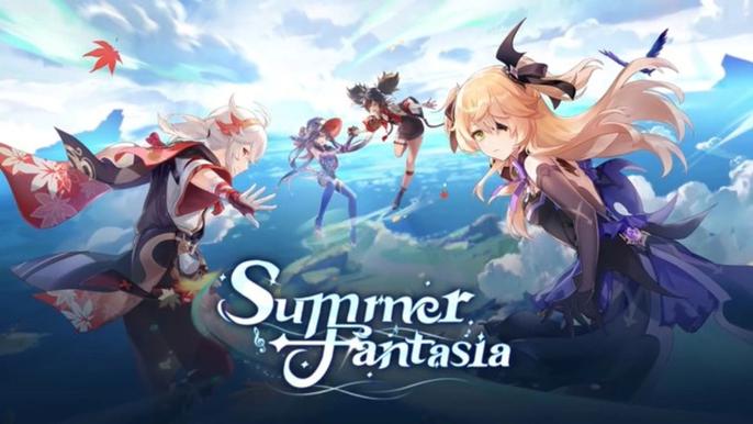Genshin Summer Fantasia splash art