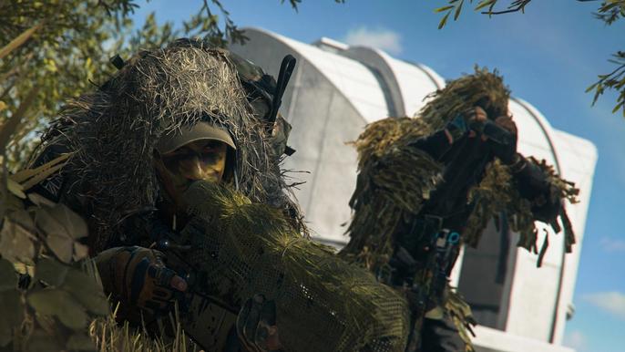 Warzone 2 operators wearing ghillie suits