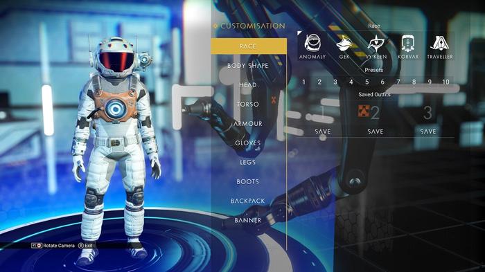 The Appearance Modifier Terminal at a Space Station in No Man's Sky.