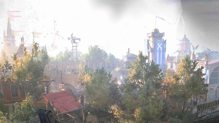 Dying Light 2 View of Old Villedor from Hakon's safe zone