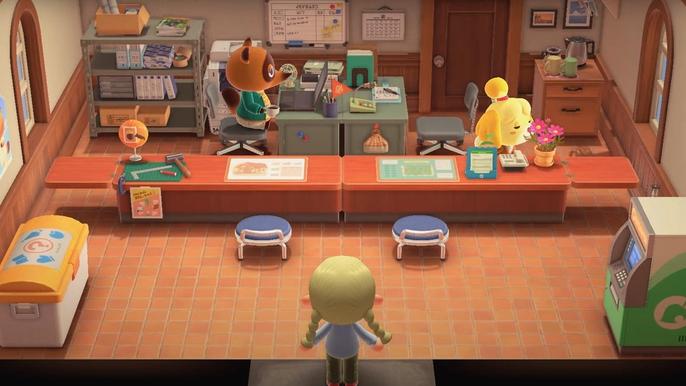 The Animal Crossing: New Horizons Town Hall, where a player can enact Island Ordinances.