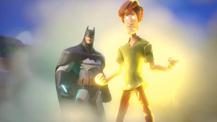 Image of a powered-up Shaggy and Batman in MultiVersus.