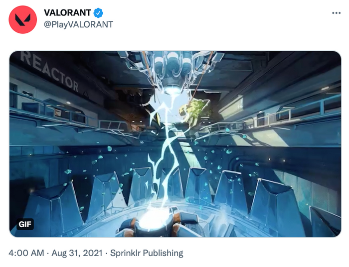 Valorant Fracture Teaser on Twitter