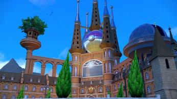 A Paldean cathedral in Pokemon Scarlet and Violet