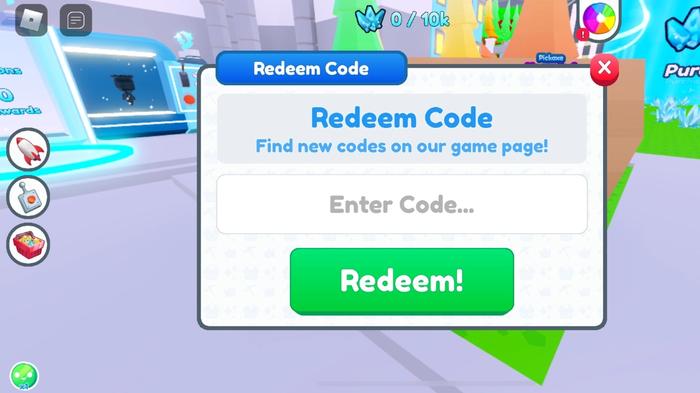 Image of the Minion Simulator code redemption screen.