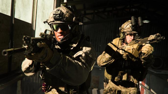 Modern Warfare 2 players holding 