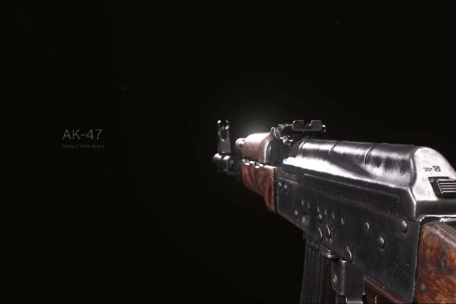 Image showing AK47 on black background