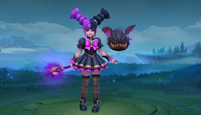 This image portrays the in-game appearance of Lylia in Mobile Legends.