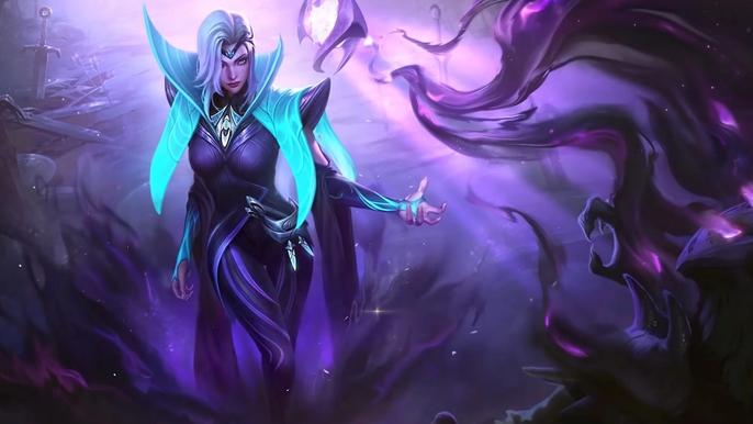 Artwork featuring Valentina from Mobile Legends