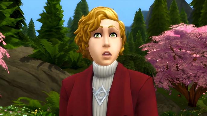 A screenshot from a Sims 4 trailer.