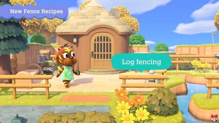 Log Fencing in Animal Crossing New Horizons