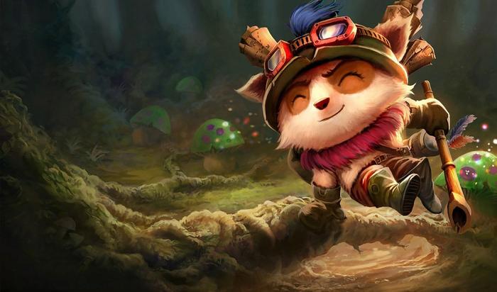 Artwork of a Teemo in League of Legends.