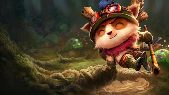 Artwork of a Teemo in League of Legends.